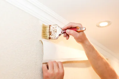 Pose de papier peint à Estérençuby — revêtements muraux et toiles de verre